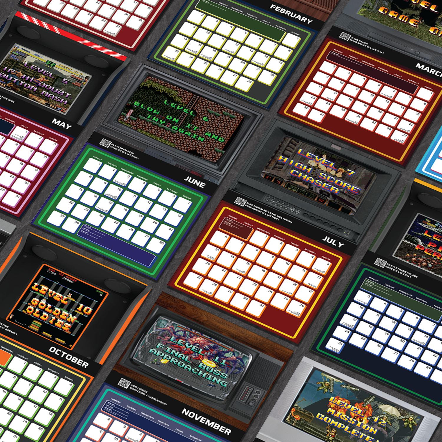 Evercade Pixel Calendar