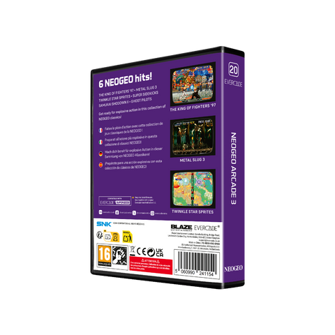 #20 NEOGEO Arcade 3 - Evercade Cartridge