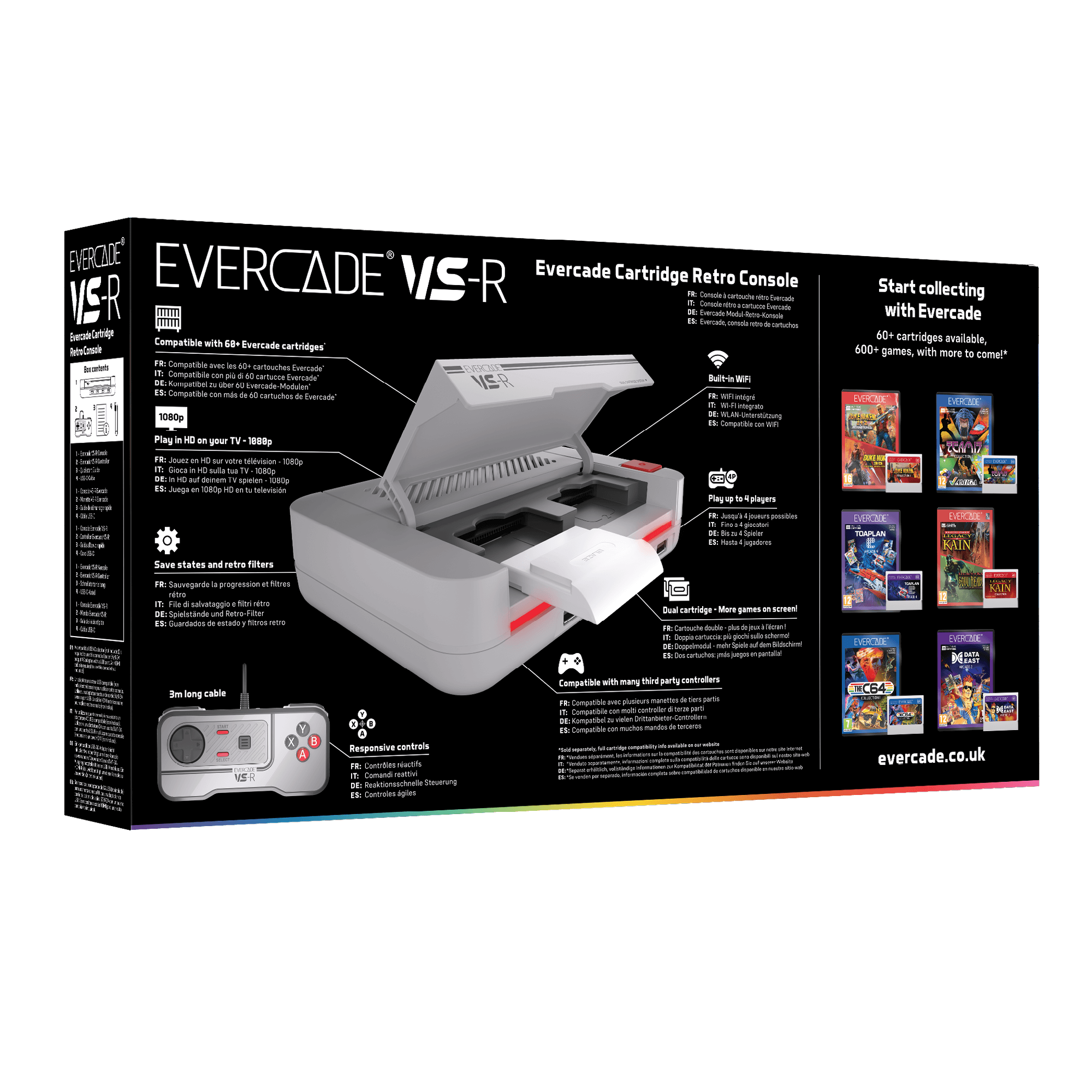 Evercade VS-R Solo plus cartridge Bundle