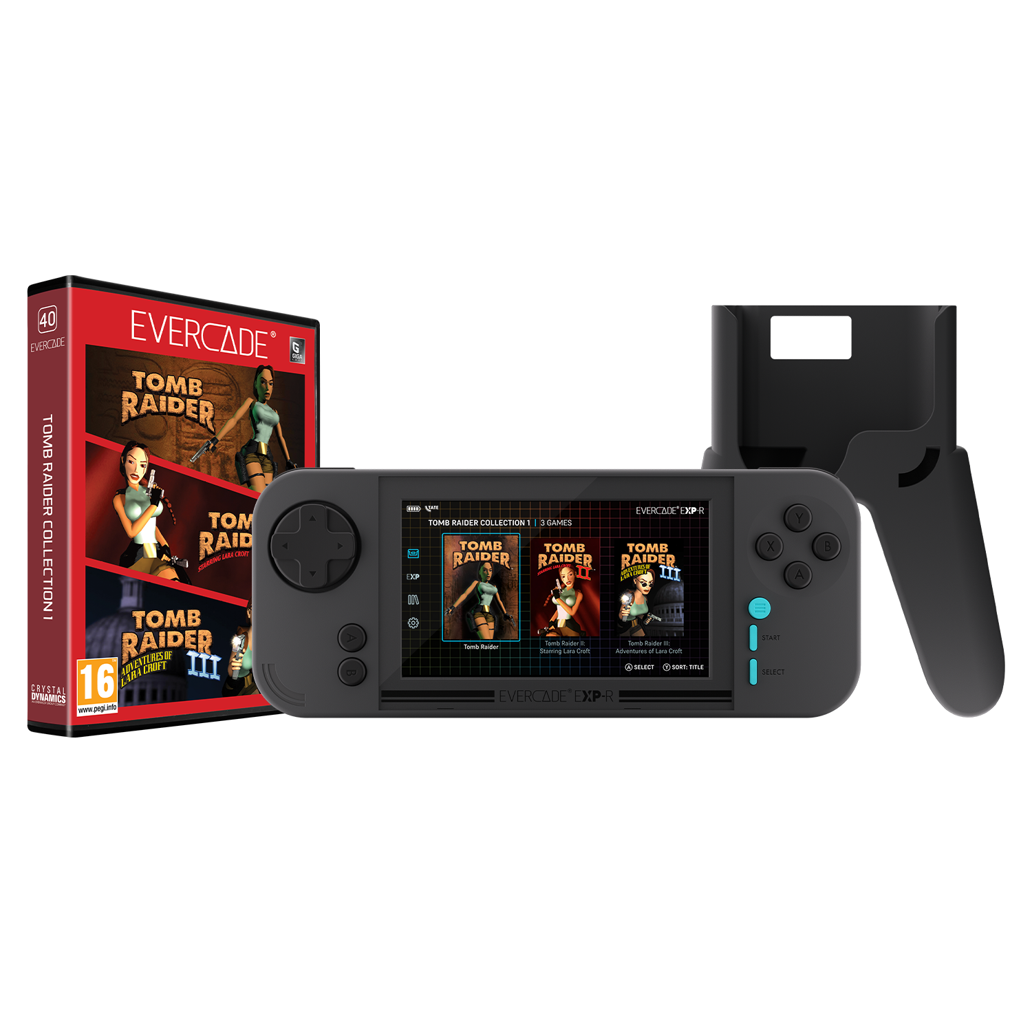 Evercade EXP-R and Tate Grip Bundle