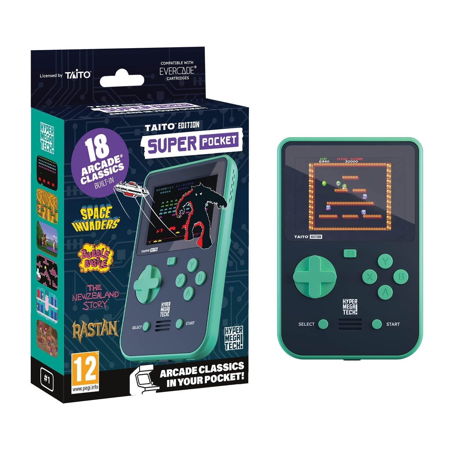 HyperMegaTech! Taito Super Pocket Case Bundle