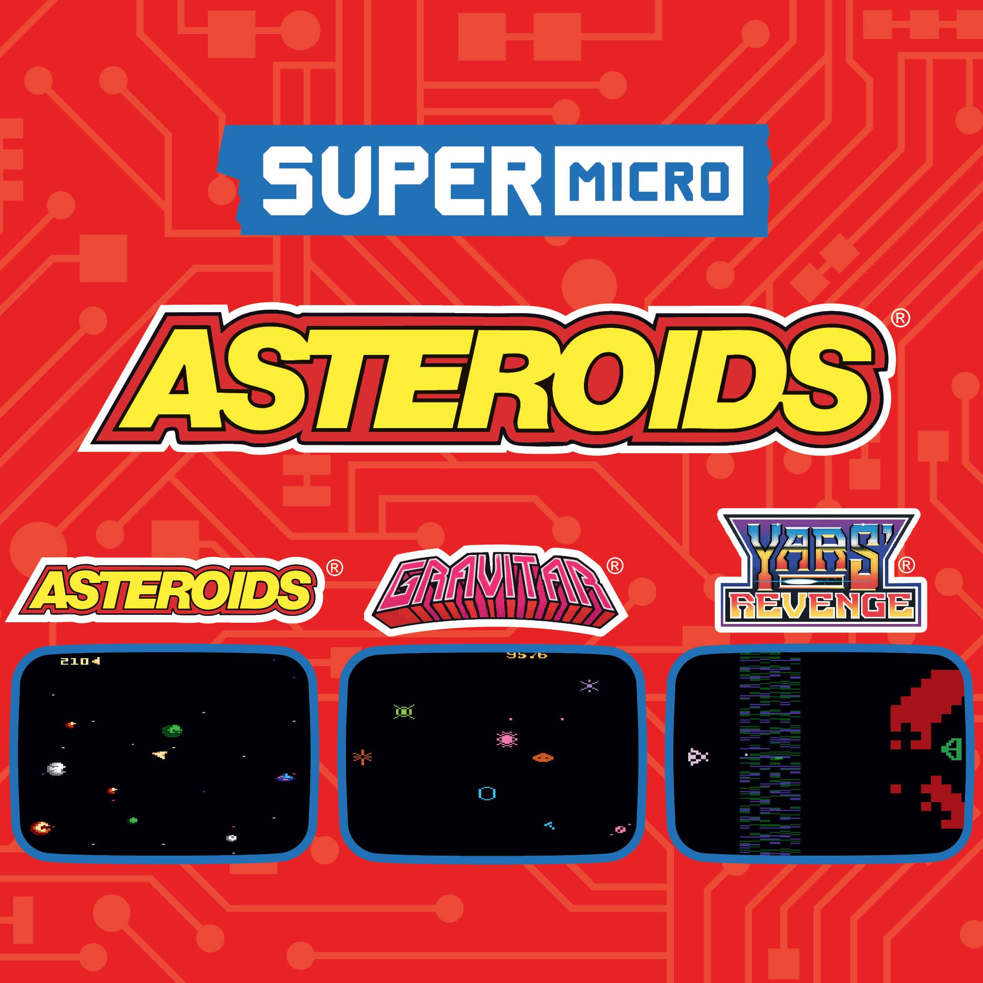 Super Micro Asteroids Keychain Gamer