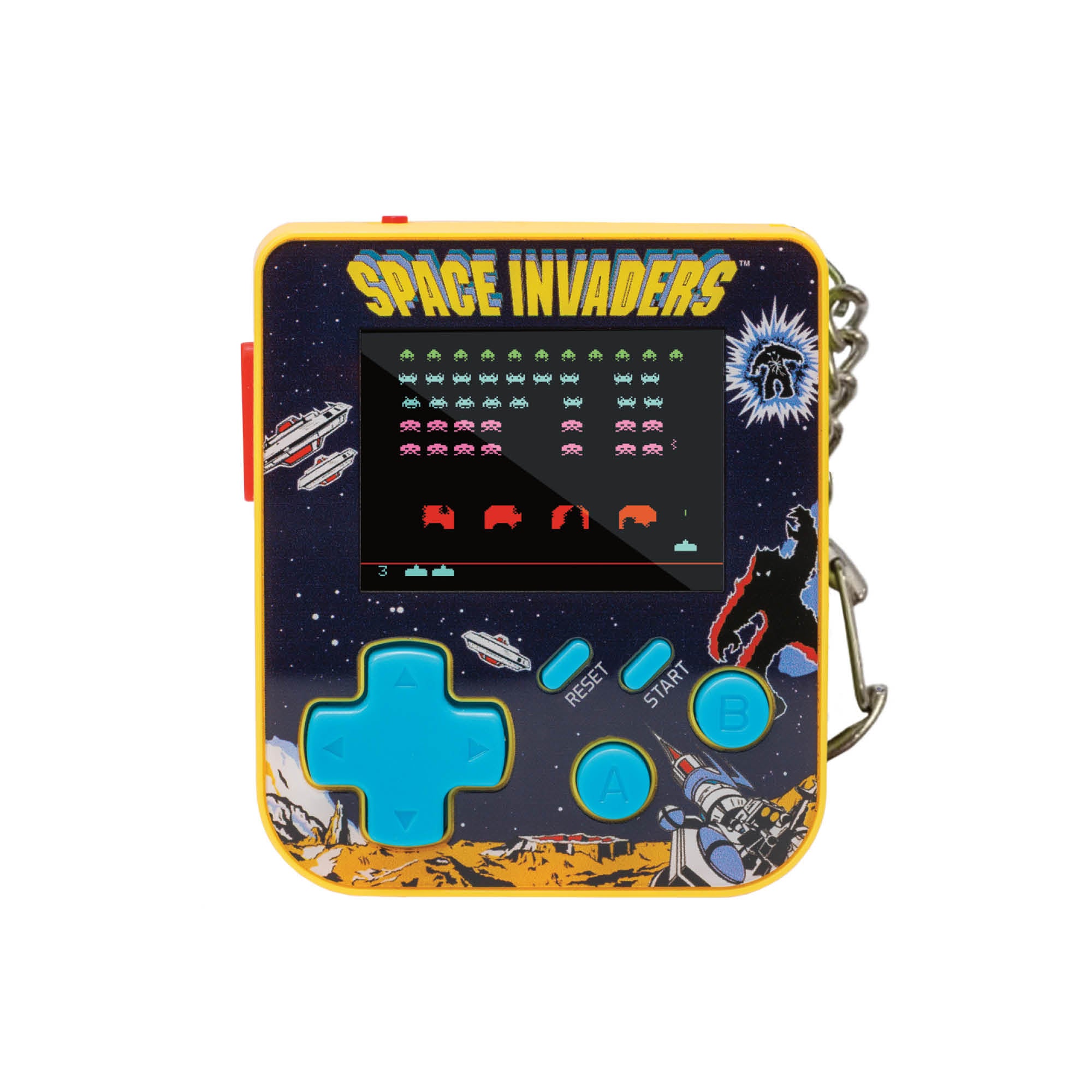 Super Micro Space Invaders Keychain Gamer