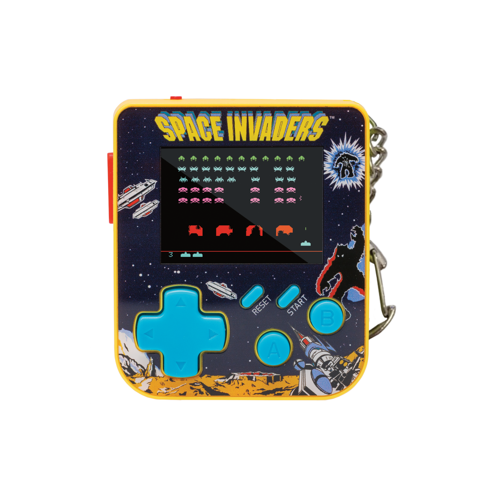 Super Micro Space Invaders Keychain Gamer