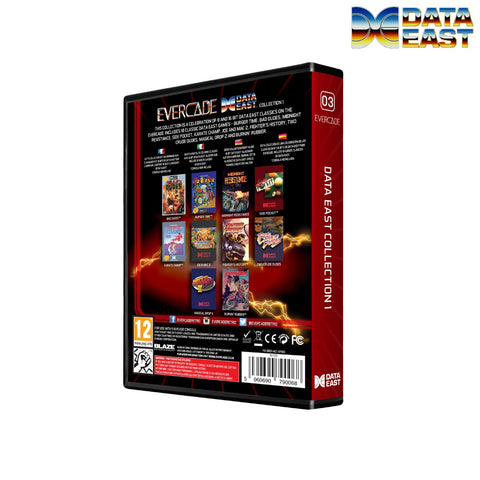 data east collection 1 evercade - back of box