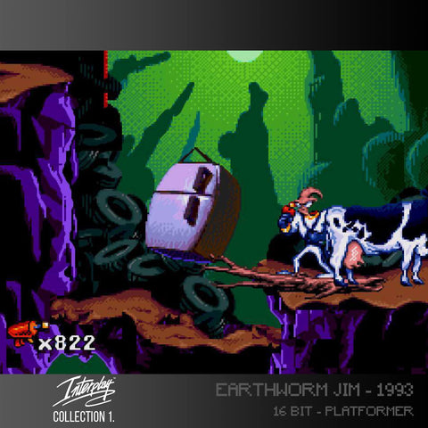 earthworm jim screenshot evercade