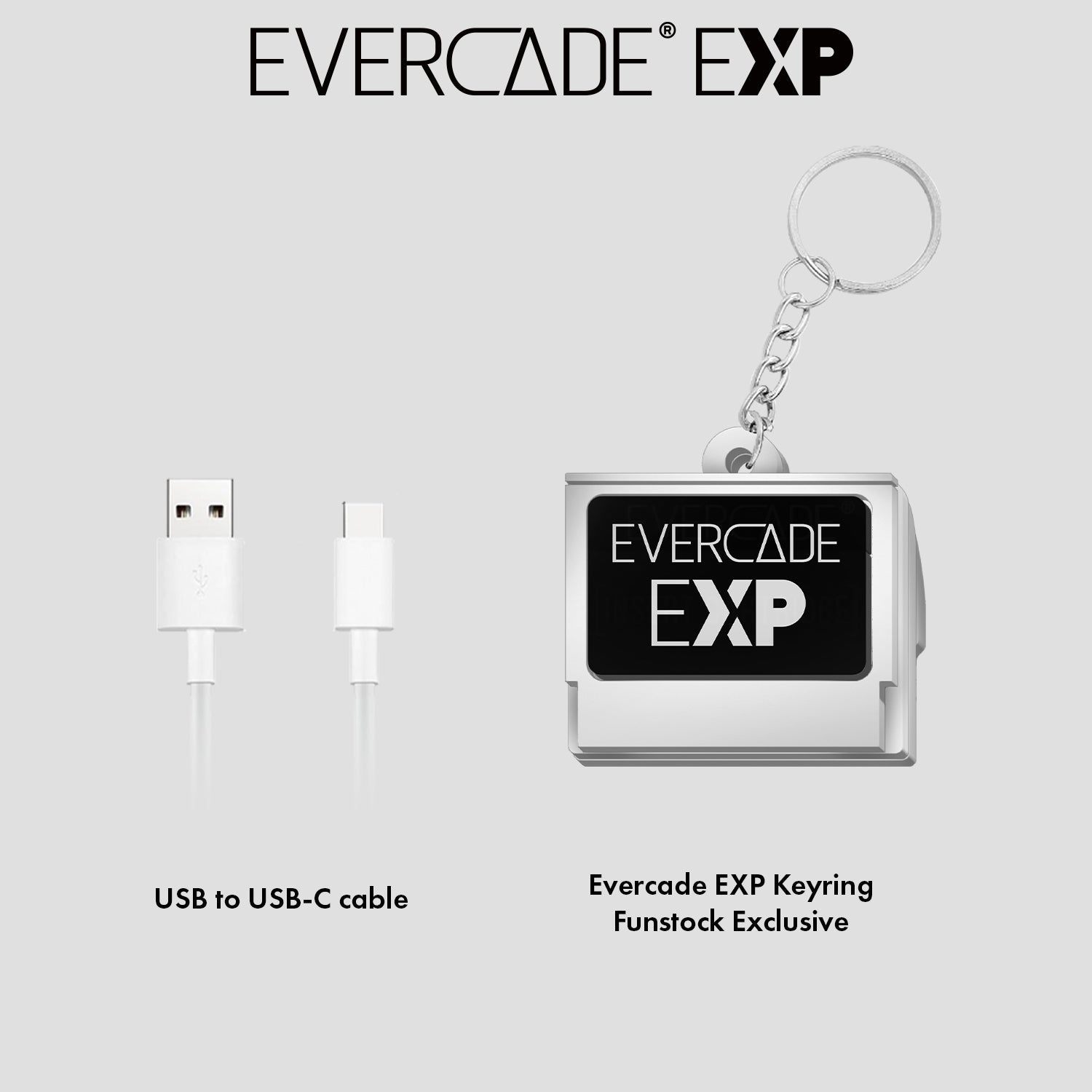 Evercade EXP White Edition with Exclusive Keyring