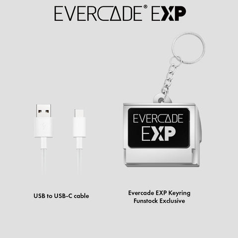 Evercade EXP White Edition with Exclusive Keyring