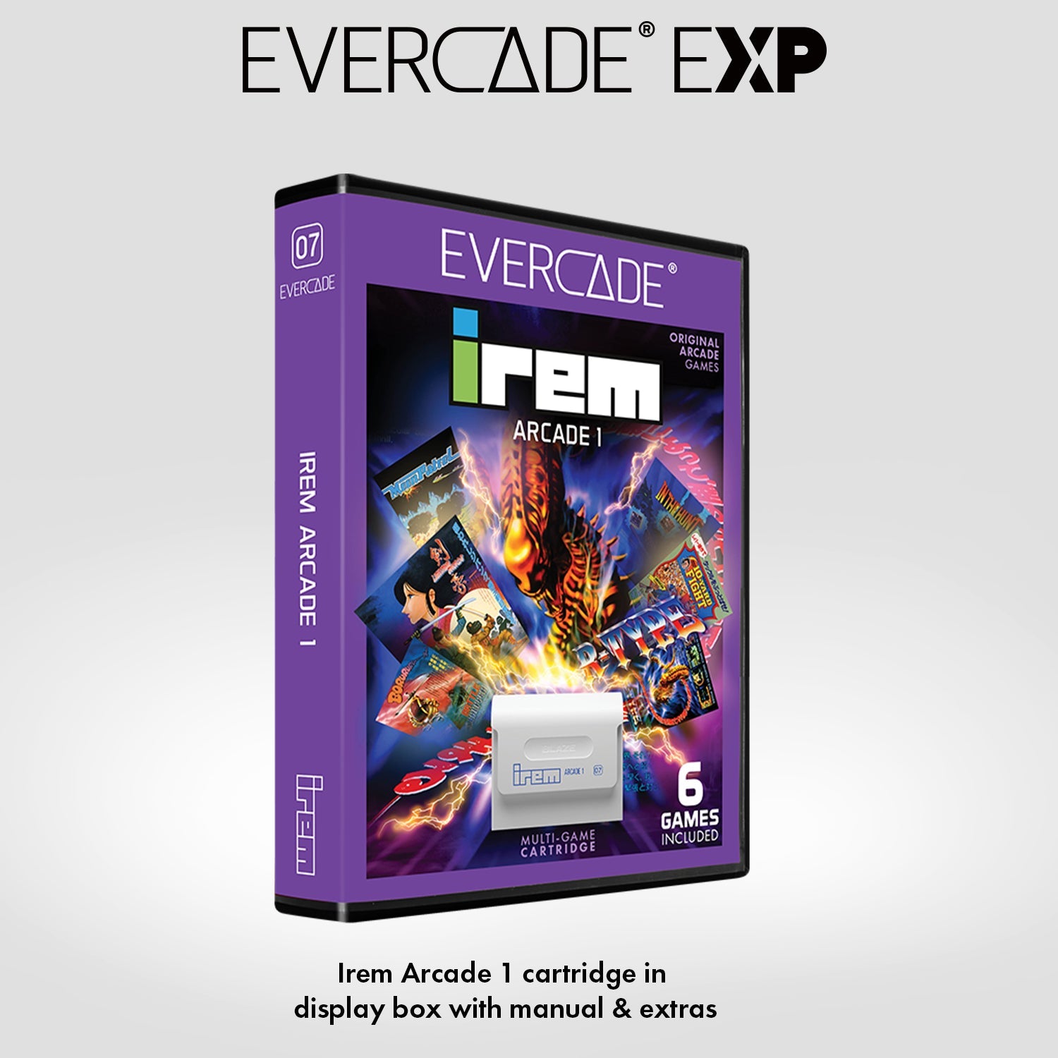 Evercade EXP White Edition with Exclusive Keyring