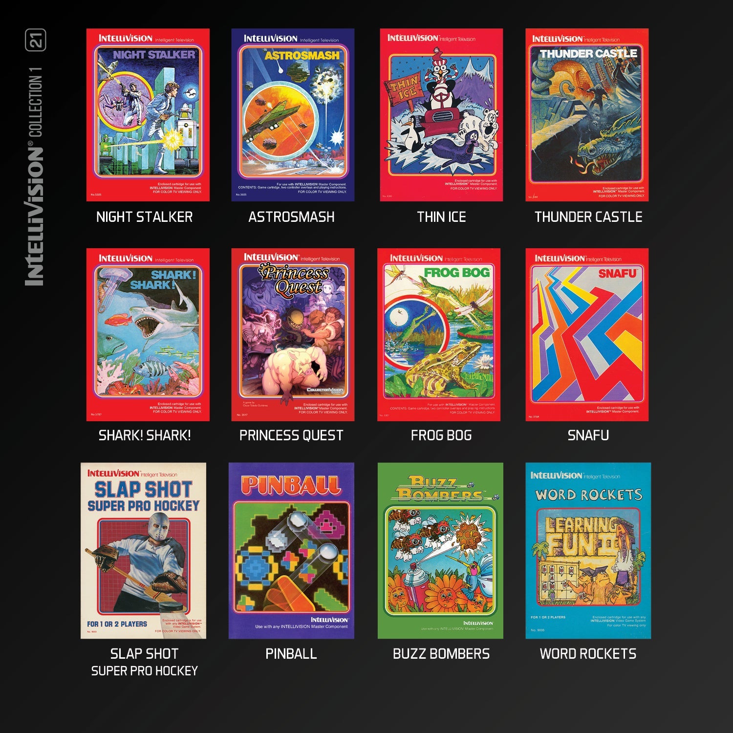 #21 Intellivision Collection 1 - Evercade Cartridge