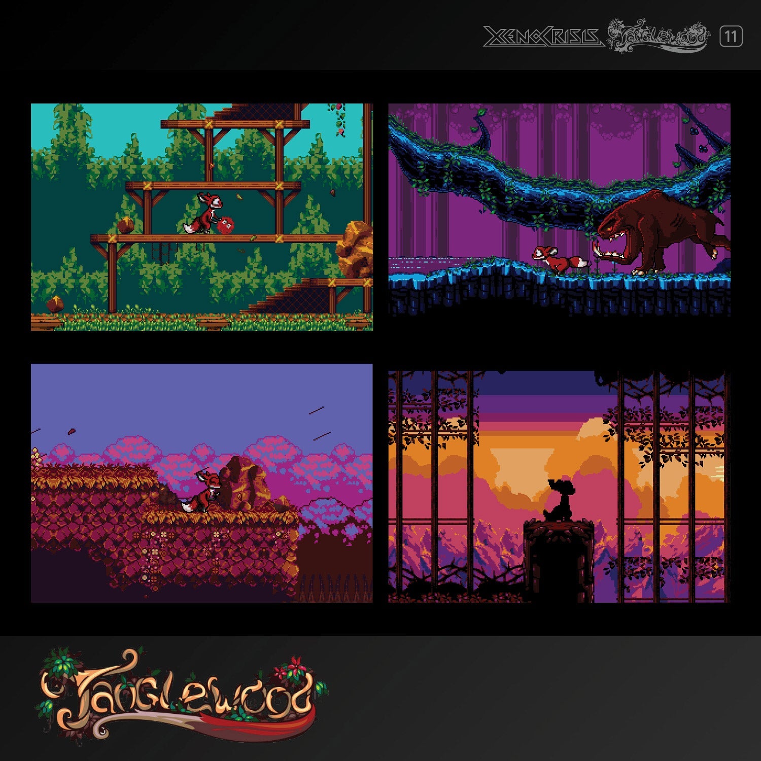 #11 Xeno Crisis & Tanglewood Dual Game - Evercade Cartridge