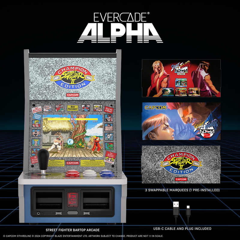 Evercade Alpha Street Fighter™ Bartop Arcade