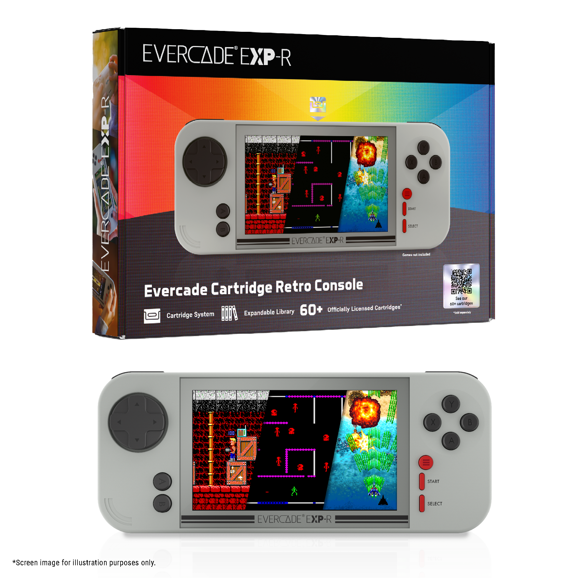 Evercade EXP-R Solo plus Cartridge Bundle