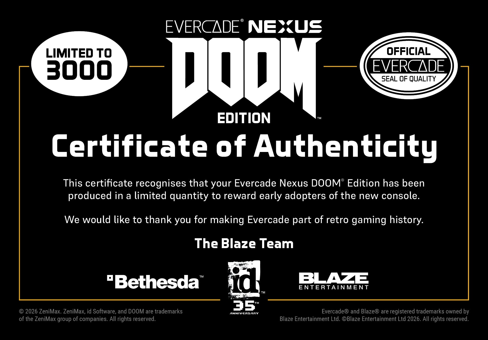Evercade Nexus DOOM Edition