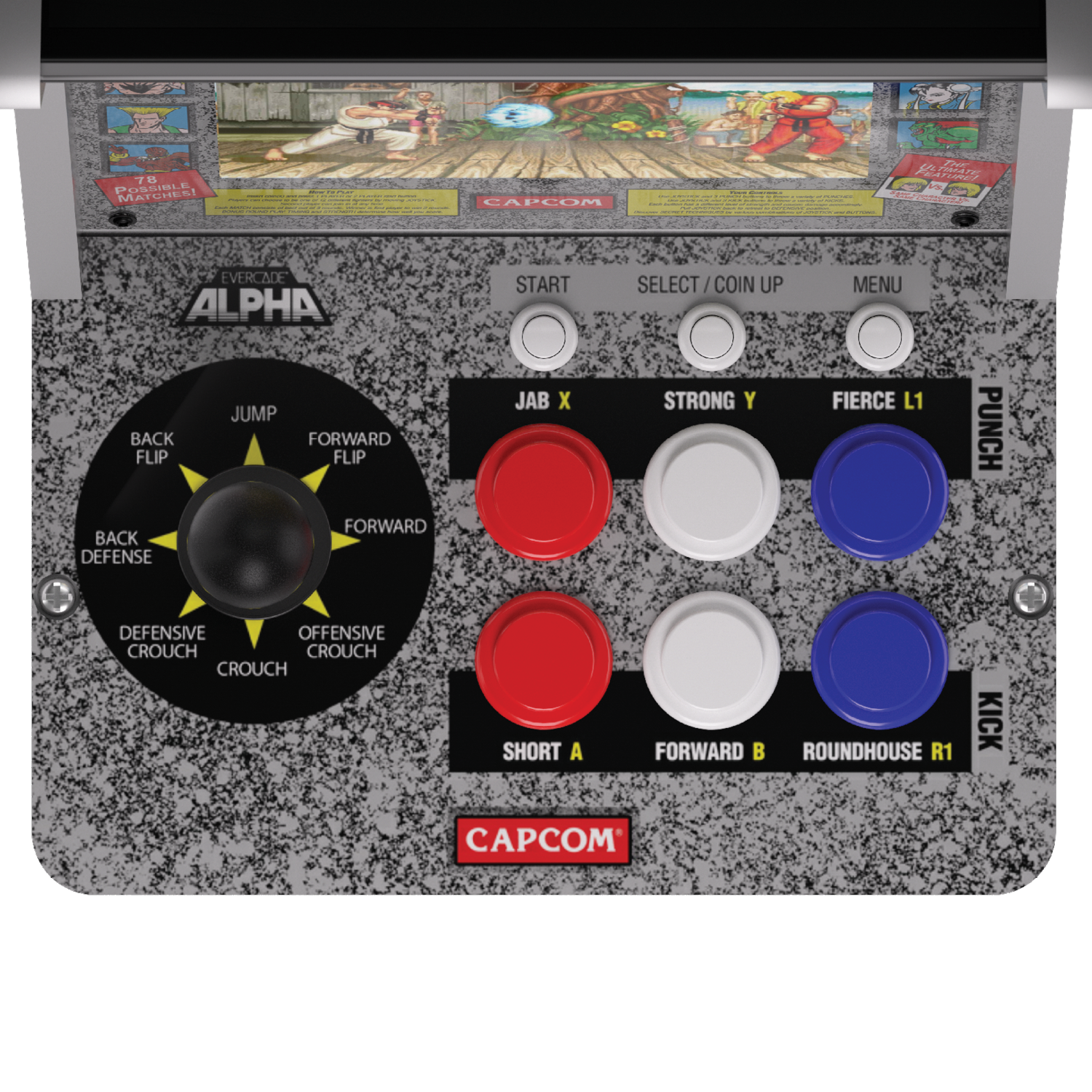 Evercade Alpha Street Fighter™ Bartop Arcade