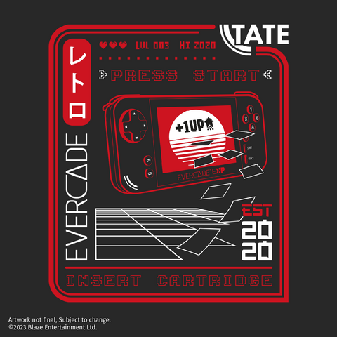 Evercade Black Tate T-Shirt