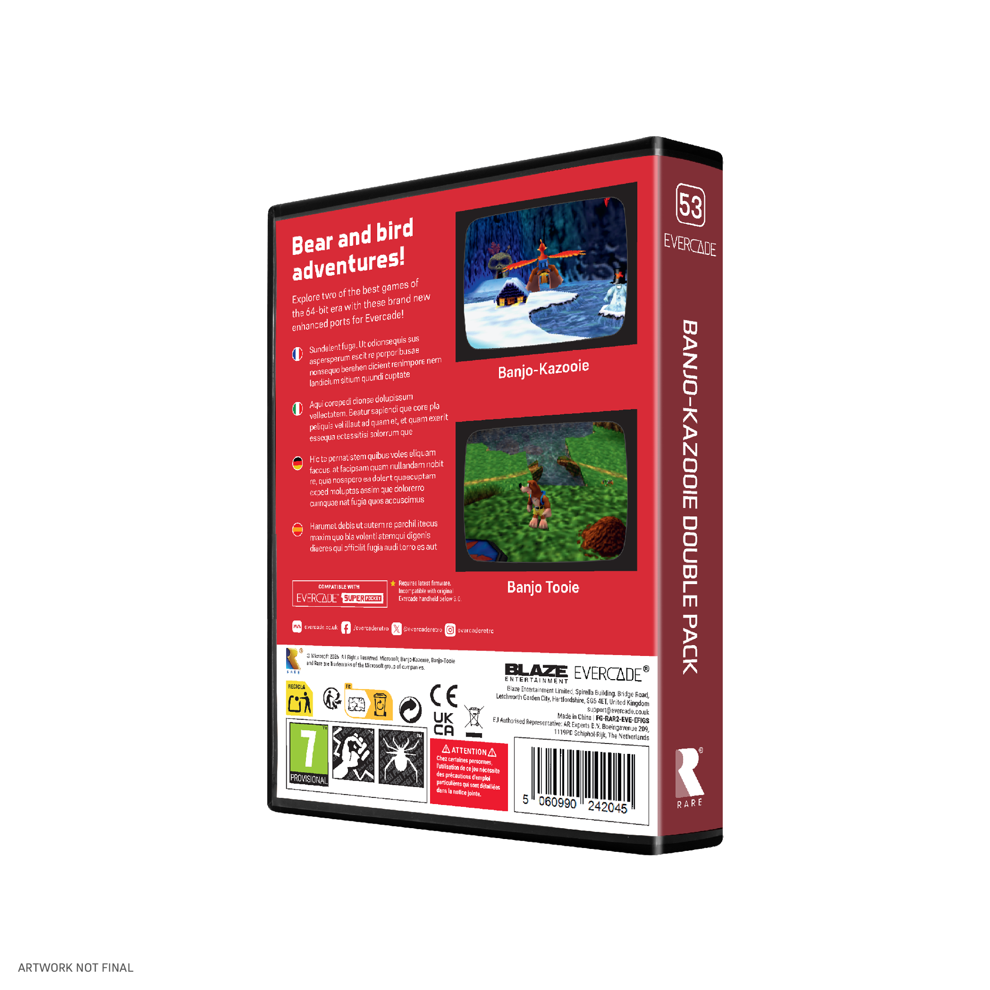 Evercade Nexus and Banjo-Kazooie Double Pack