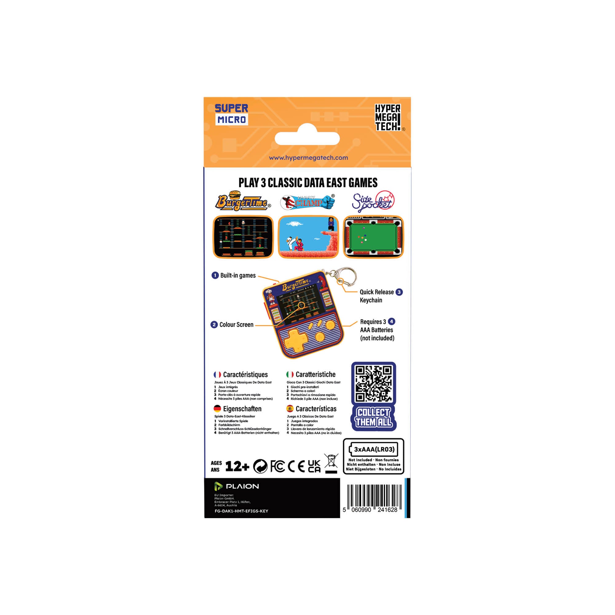 Super Micro Burgertime Keychain Gamer