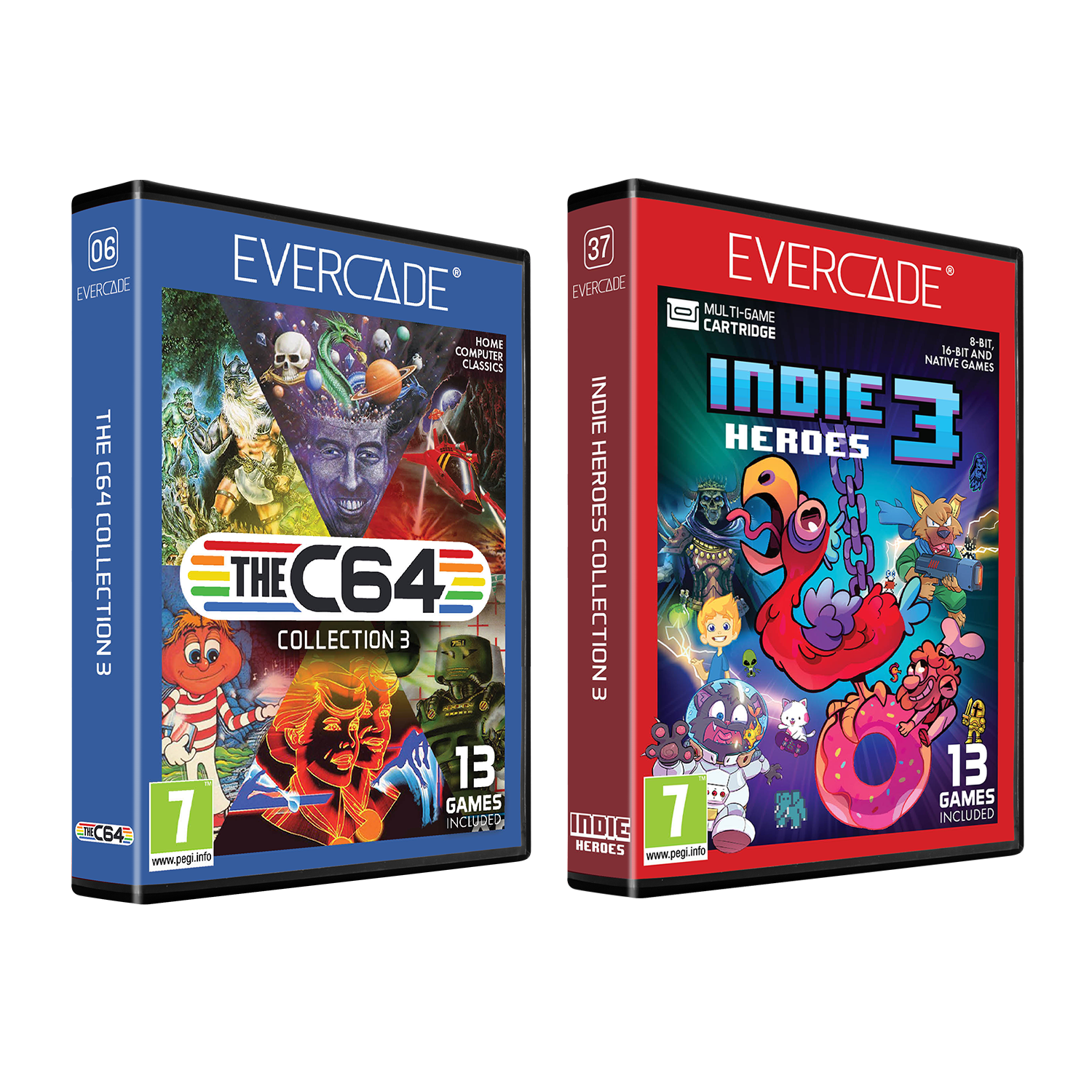 Indie Heroes Collection 3 and THEC64 Collection 3 Double Pack for Evercade