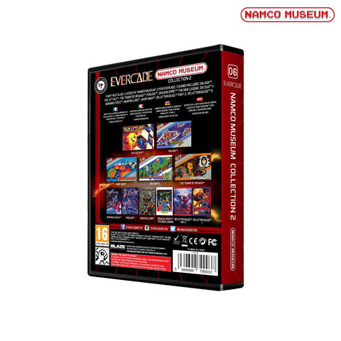 namco museum collection 1 cartridge evercade back of box packaging
