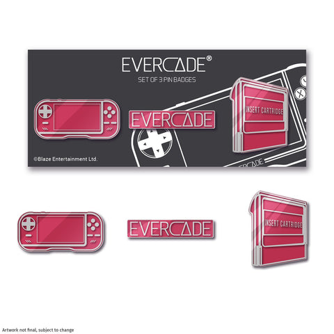 Evercade Handheld Pin Badge Set